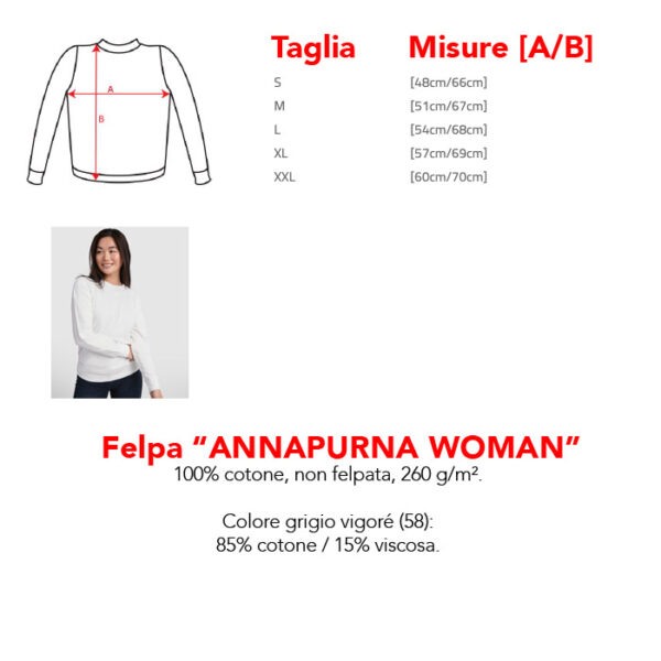 Felpa da Donna Personalizzate "Annapurna" - immagine 2